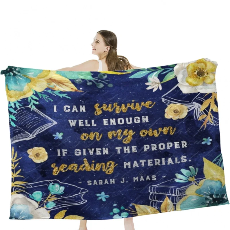 I can survive Throw Blanket Soft Velvet Blanket Camping Bedding Blanket Cold Cinema or Travel