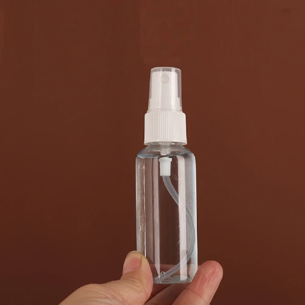 10ml 30ml 60ml Empty Spray Bottles Plastic Perfume Vials Clear White Refillable Cosmetic Packing Container