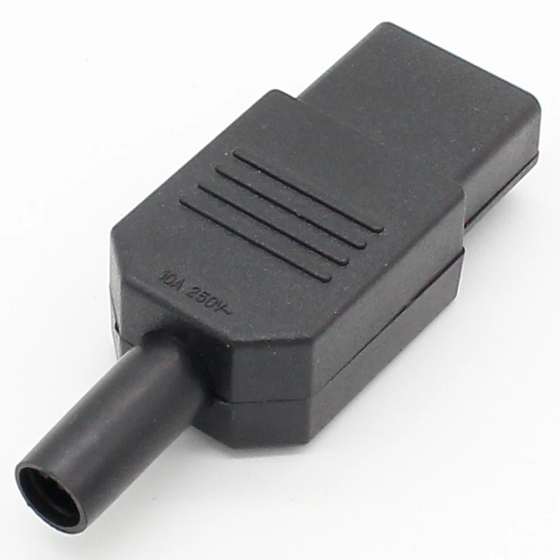 New Wholesale Price Black IEC 320 C13 Female Plug Rewirable Power Connector 3pin Socket 10A /250V