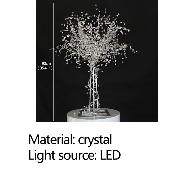 KERWIN Modern Creative Crystal Flower Stand Light String for Party Road Lead Lights Decoration Events Wedding
