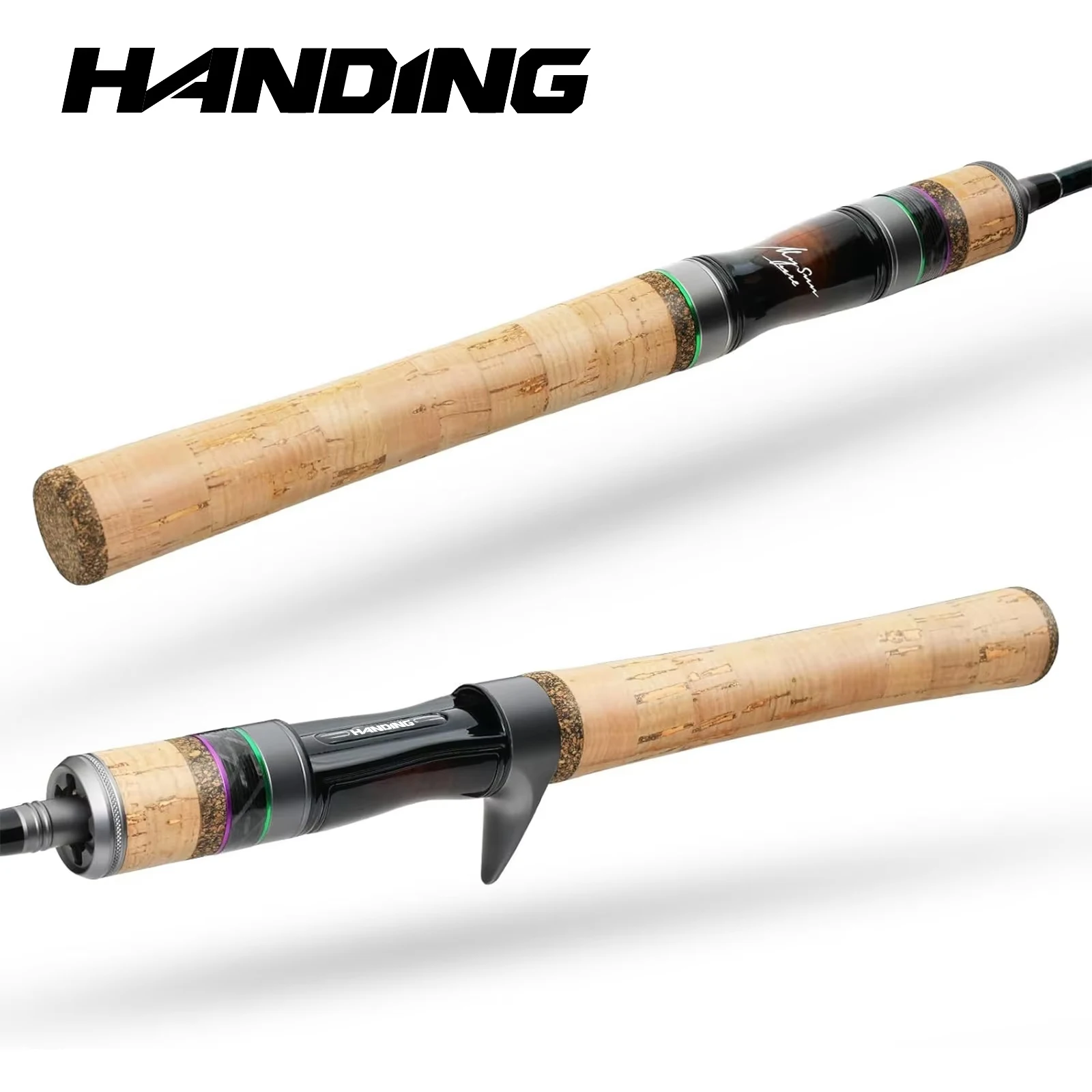 Image of HANDING BFS Angelrute aus Kohlefaser, Wurfgewicht 1-8g, FUJI ® O+A Guide Rings UL/L Casting Rod Magic L Micro Cork Handle