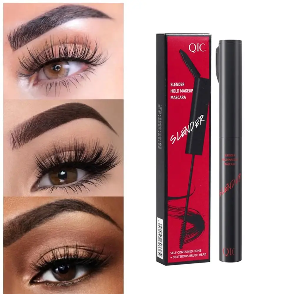 Mascara impermeabile a lunga durata Mascara allungante impermeabile con inchiostro nero Mascara antideflagrante dall'aspetto naturale senza impacchi