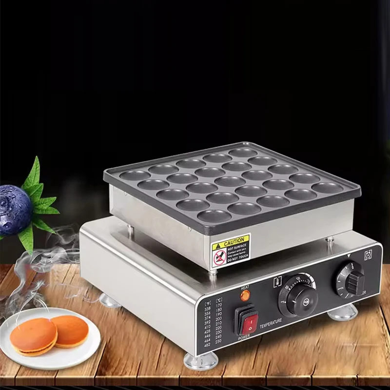 

Новая машина для закусок, мини-голландская блинница с 25 отверстиями, портативная вафельница с антипригарным покрытием