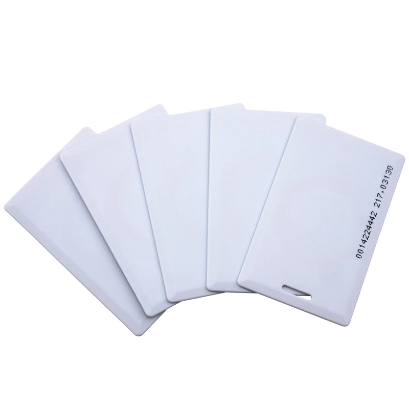 10Pcs/Batch Induction ID White Card, EM4100 Read-only Chip 125KHZ RFID Card For Access Control Attendance, Property Management