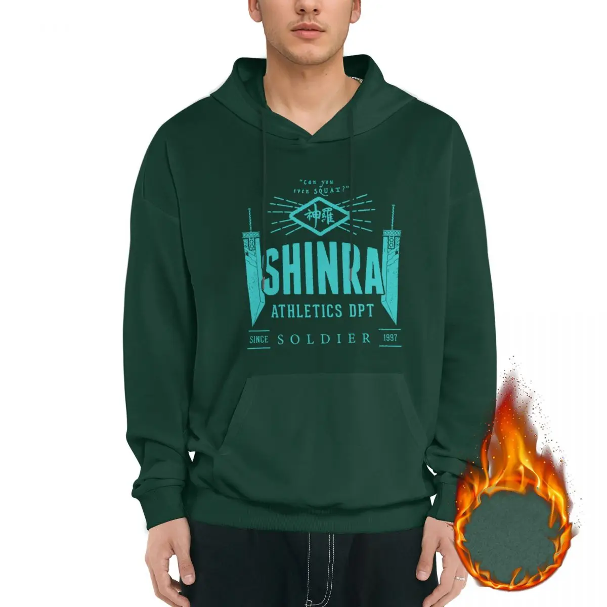 

SHINRA Athletics Soldier. Final Fantasy 7 VII Fitness Gym men's designer clothes graphic hoodies for men men's winter clothes