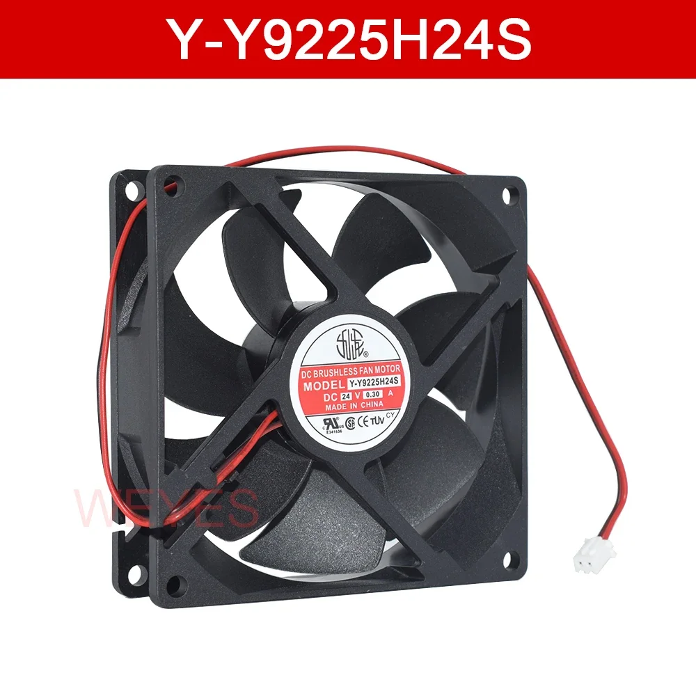 

New Cooler For Y-Y9225H24S DC 24V 0.3A 92*92*25MM 2-PIN Radiating Fan Welding Machine