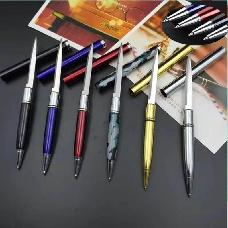 1pcs Multi Purpose Self-defense Knife Pen Pencil Knife Tactical Anti Wolf Self-defense Weapon