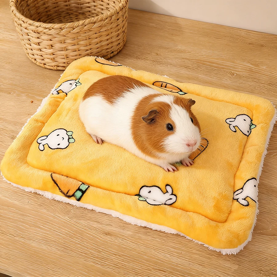 Warm Rabbit Bed Mat Chinchilla House Nest Hamster Accessories Winter Comfortable Small Animal Guinea Pig Cages Squirrel Hedgehog view 4