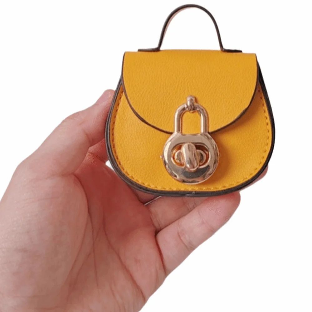 Zipper Closure Versatile Saddle Bag Small Size Pendant Style Small Coin Purse Loose Change Pendant Premium Leather