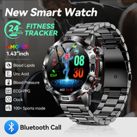 For HUAWEI 2025 New Smart Watch Blood Lipids Uric Acid Blood Pressure Men ECG+PPG Fitness Tracker Clock Sports Smartwatch