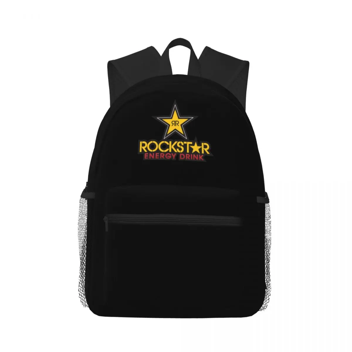 Energy Drink Rock Star Merchandise Casual Backpack Simple Storage Bag Back to School Office Supplies Cute Stationery