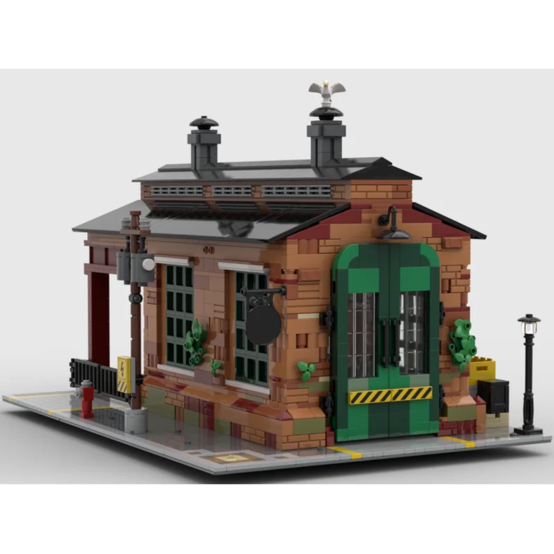 Moc Bouwstenen Modulair De Oude Goederen Schuur Hoek Modulair Model Technologie Blokken Kerst DIY Speelgoed Bouwgeschenken