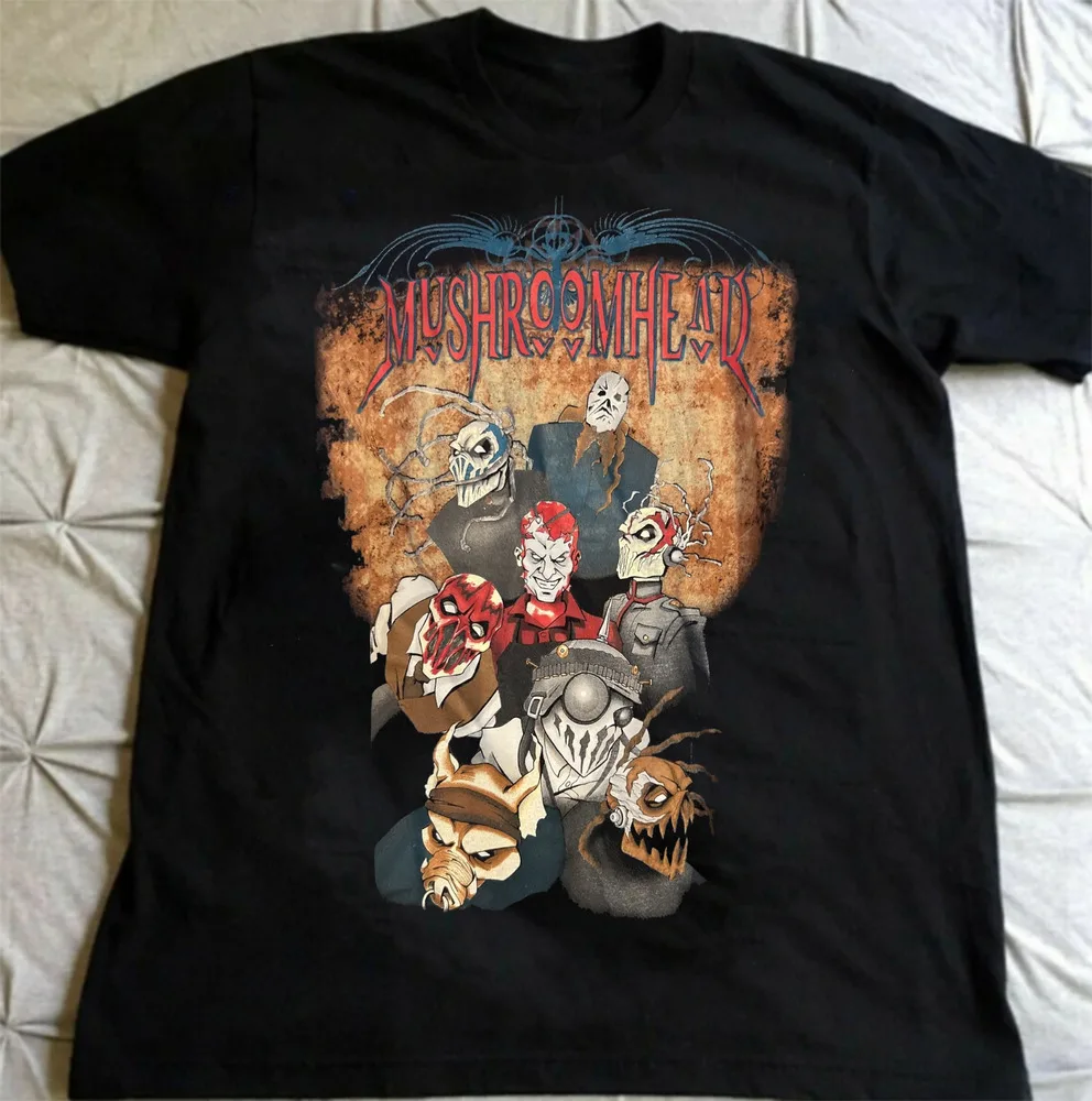 Rare Mushroomhead Band  All Size Gift For Fan T-shirt   Tees Y2K tops Unisex Summer Short Sleeve