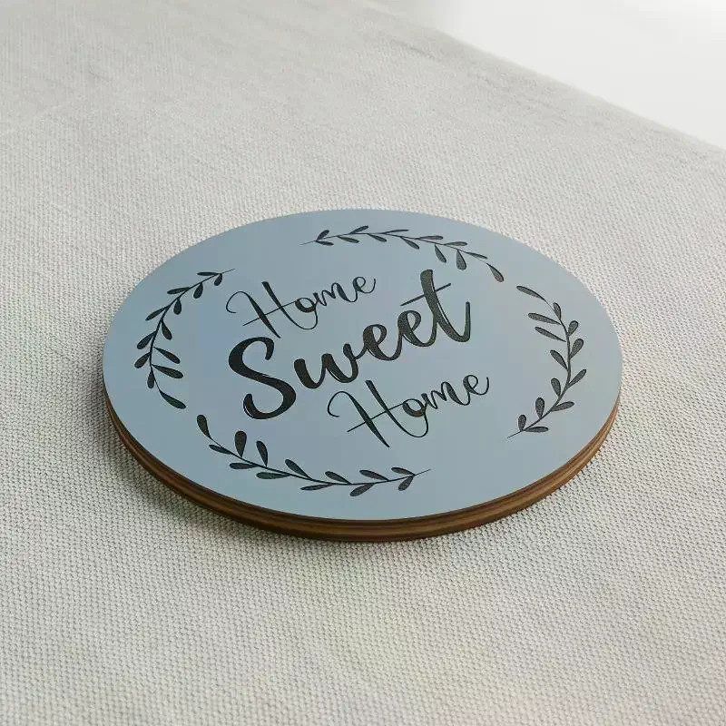 Sous-verres en bois naturel pour boissons, lot de 6, épais et absorbants, avec boîte de rangement, pour café, protection de table en bois