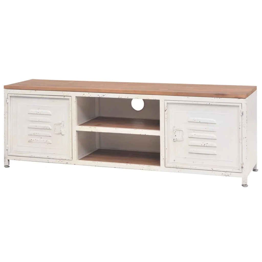 TV Media Console Television Entertainment Stands Cabinet Table Shelf 47.2"x11.8"x15.7" White