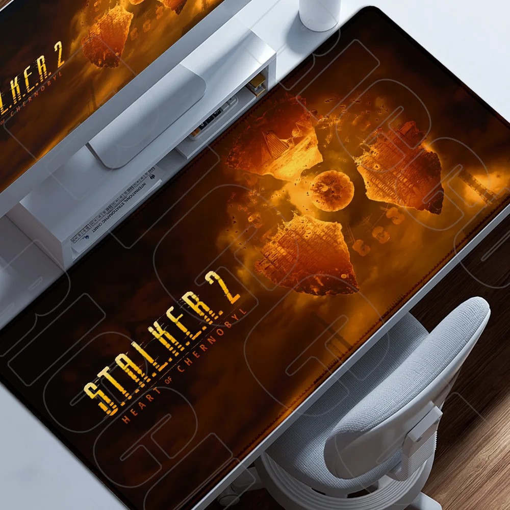 Expand Desk Mats 400x900mm Stalker 2 Large Gaming Mouse Pad Computer Laptop Rupper Keyboard Pad Desk Mat PC Gamer XXL Mouse pads