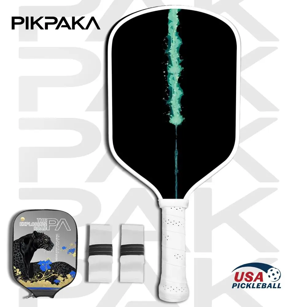

Cool design Pickleball Paddle Set USAPA Approved T700 Carbon Fiber Unibody Thermoformed with 16MM Honeycomb Core Power&Spin