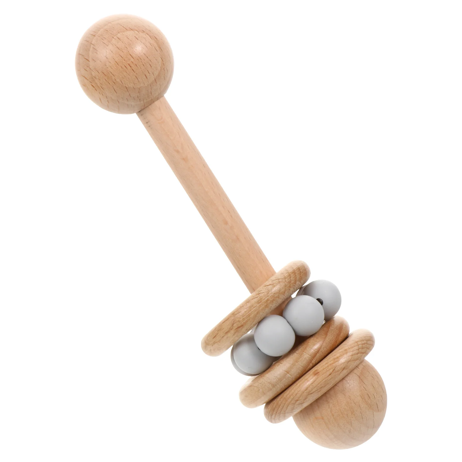 جرس يدوي خشبي للأطفال، ألعاب تعليمية مبكرة، جرس يدوي خشبي للرضع، لعبة حسية تنموية