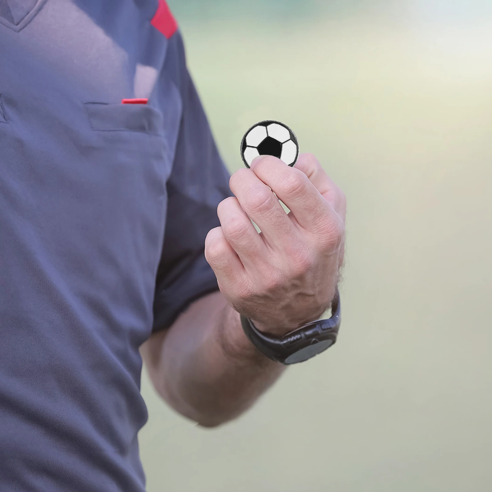 

3 pcs Portable Referee Flip Coin For Football Lightweight Judge Toss Coin Accurate Side Picker Soccer Sports Contest Durable