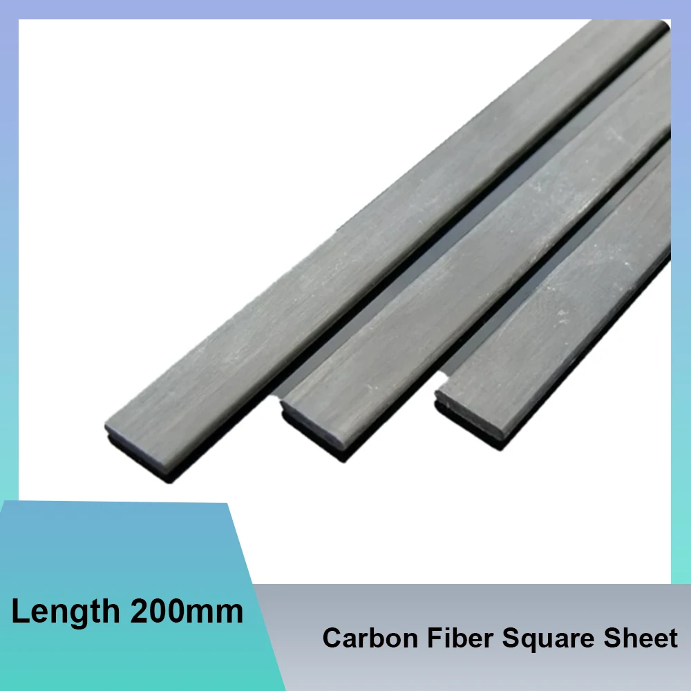Length 200mm Carbon Fiber Square Sheet Remote Control Aircraft Model Material Reinforced Connecting Rod Frame Accessories