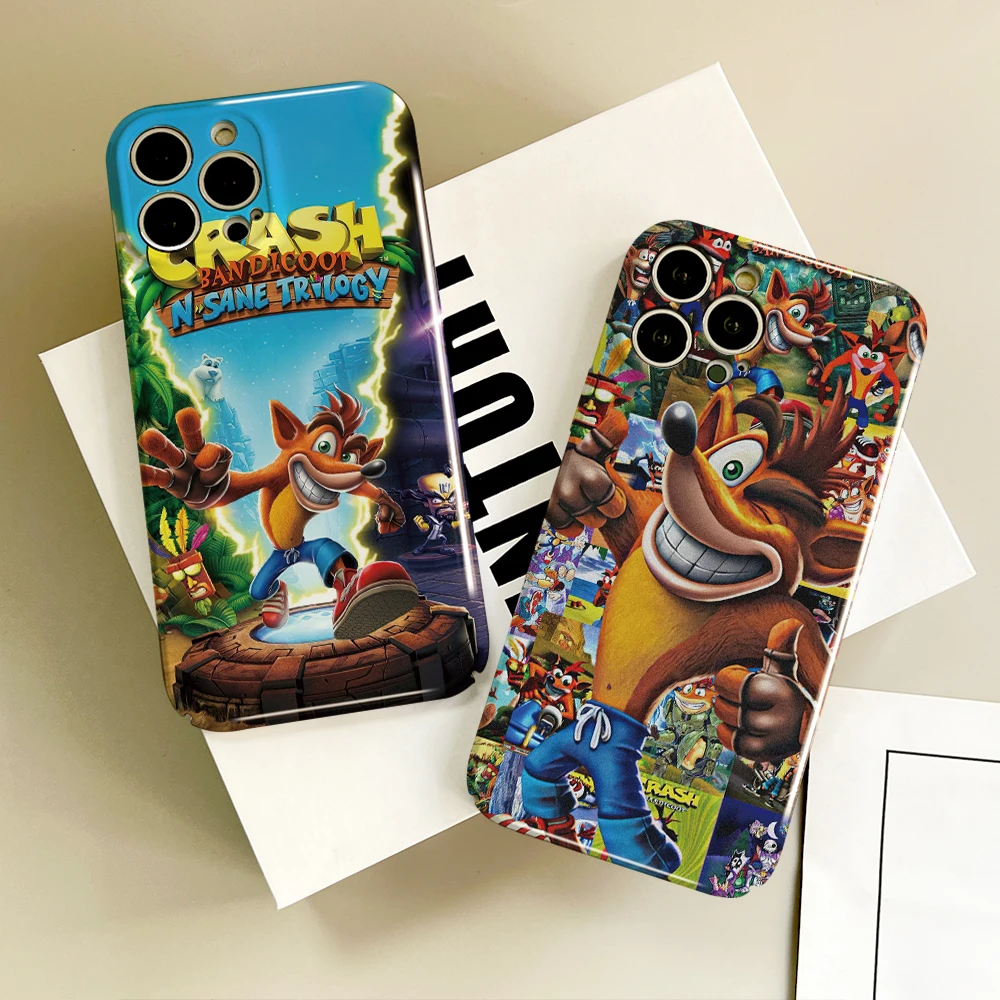 Hot Game C-Crash B-Bandicoot Phone Case For Samsung S21 FE S23 22 Ultra Plus A 04 E 33 5G All-inclusive Tough Personalized Cover