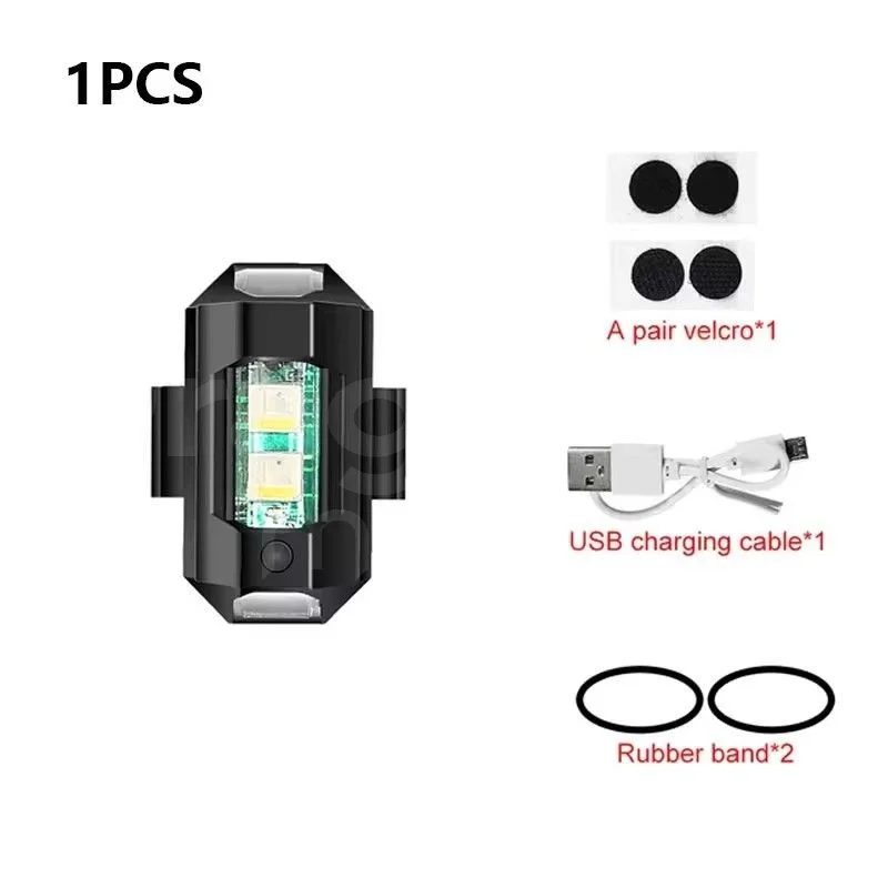 AliExpress NONE Universal Strobe Light for Motorcycle USB Car Warning Lamp LED Anti-Collision Bike Drone Night Flying Mini Flashing Signal Light