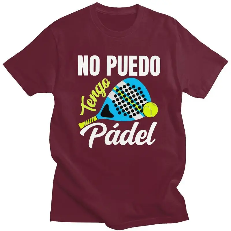 Men Porque Pierdo Al Padel Divertido T Shirt Summer Short Sleeve Pure Cotton T-shirt Fashion Casual Creative Graphics Tees Shirt