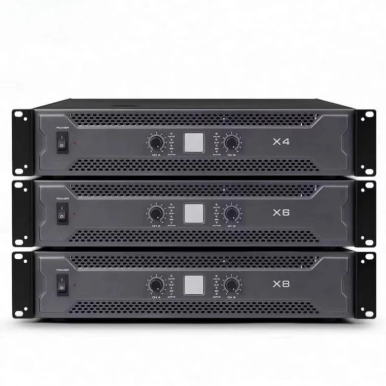 X Series X4/X6/X8 Two Way 400watt 600watt 800watt Professional Pure Rear Power Amplifier High Power