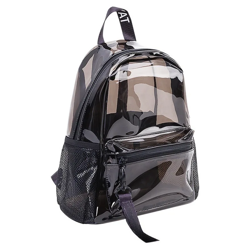 

Hot Sale Transparent Backpack Women's Fashion Waterproof PVC Jelly Backpack Travel Beach Outdoor Backpack