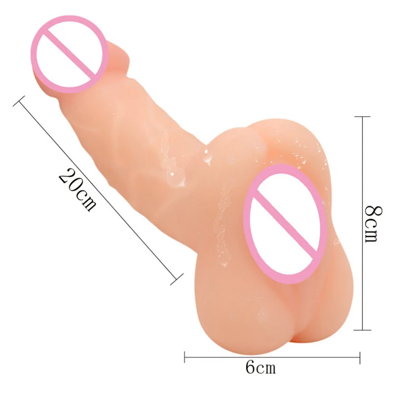 Male Vaginal Anal Dildo Soft Dildos for Women and Men Real Penis Masturbation Rubber Ass Cock Sex Toys for Adult Sex Product 18+