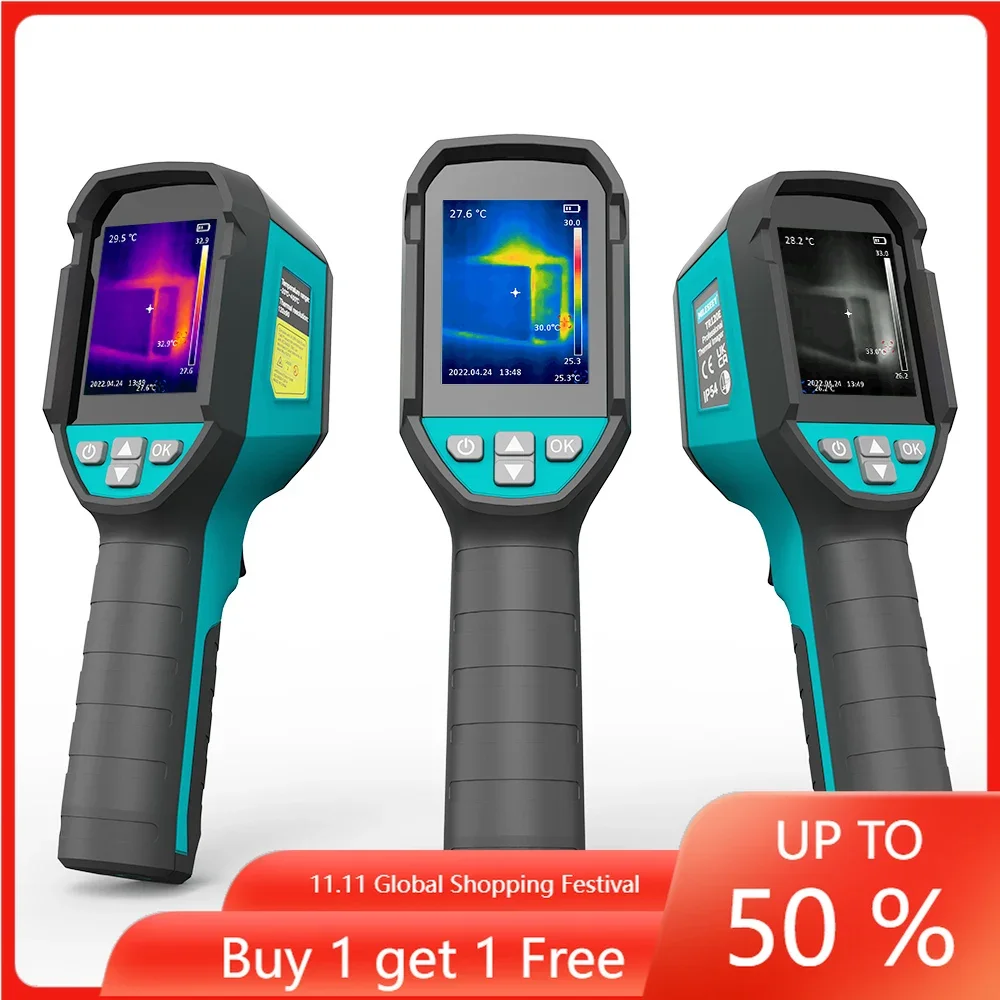 TR120E Handheld Palette Thermal Imaging Outdoor Industrial Inspection, Floor Heating Plumbing Test Repair Equipment USB Charging