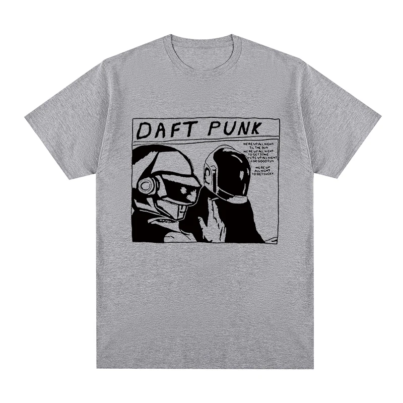 Daft Punk Vintage T-shirt French Electronic Music Clothing T Shirt New Tee Tshirt Womens  men Tops