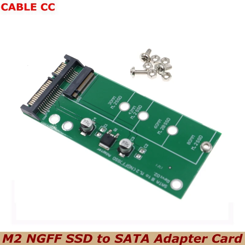 Najlepsza cena M.2 NGFF SSD to karta adaptera SATA M.2 interfejs do SATA 2.5 Cal szeregowy dysk półprzewodnikowy STAT3 Adapter