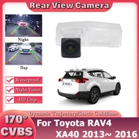 Para Toyota RAV4 RAV 4 XA40 2013 2014 2015 2016 RCA y pantalla Original Compatible con juegos de cámaras de visión trasera de coche cámara de marcha atrás HD