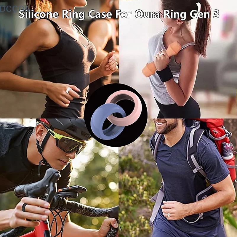 2pcs Smart Ring Protection Cover For Oura Ring Gen 3 Anti-Scratch Protective Shell Silicone Ring Case For Oura Ring Gen 3