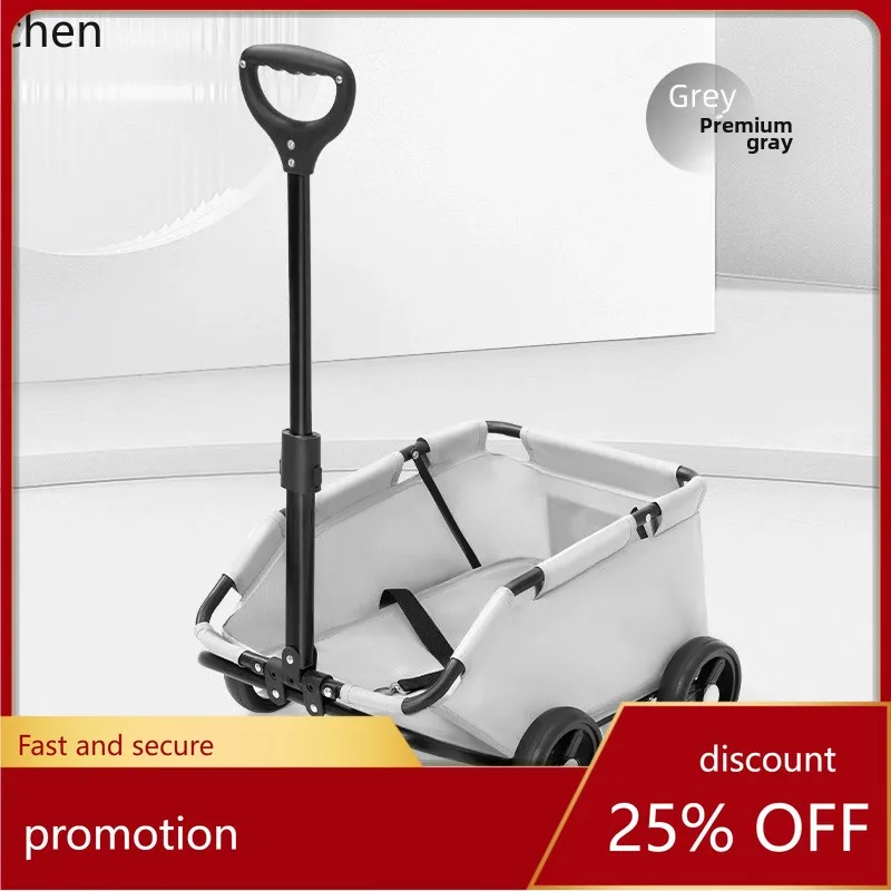 ZML Multifunctional Outdoor Camp Foldable Push Picnic Mobile Cart Portable Cart