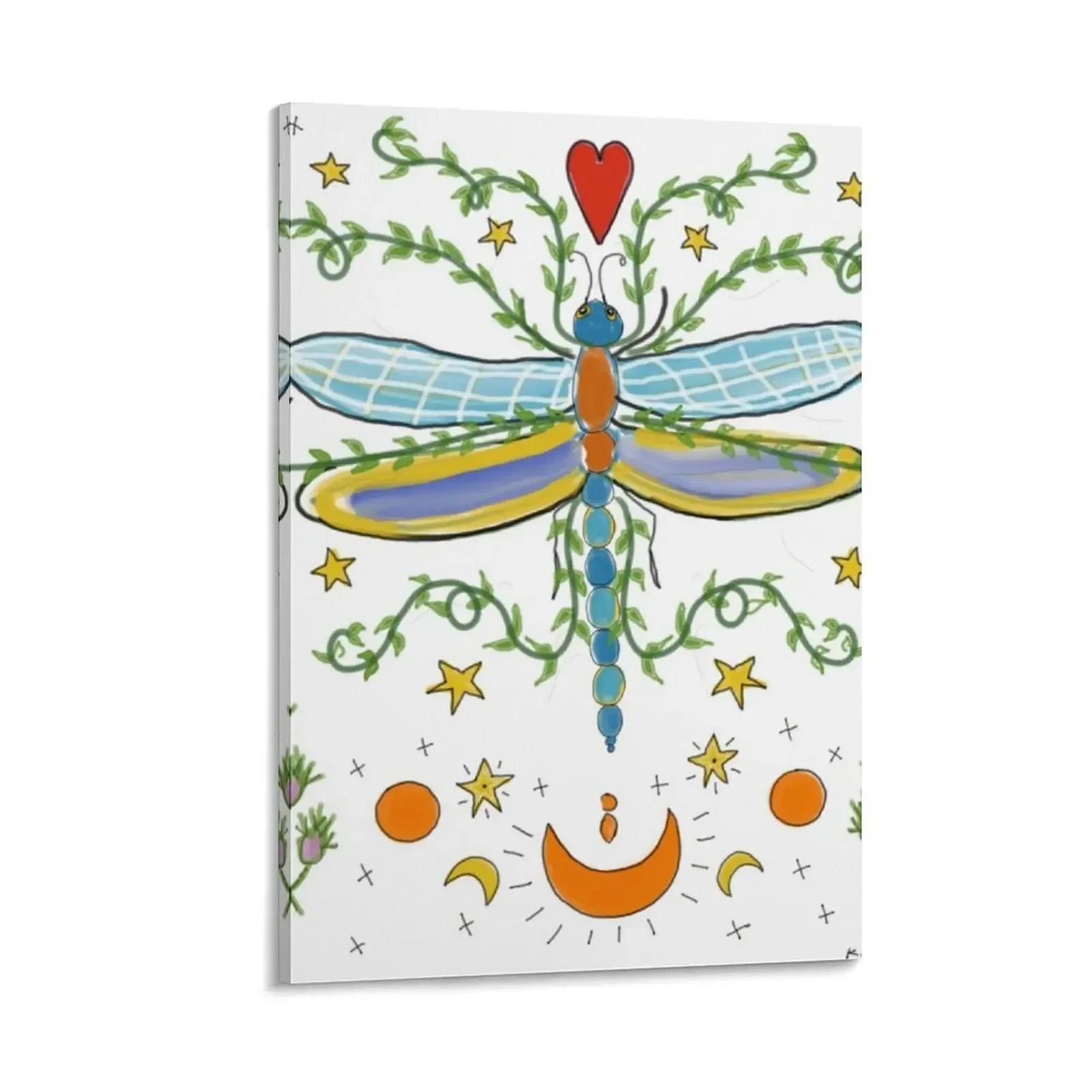 

Dragonfly Magic! Canvas Painting Posters on the wall wall art room decoration