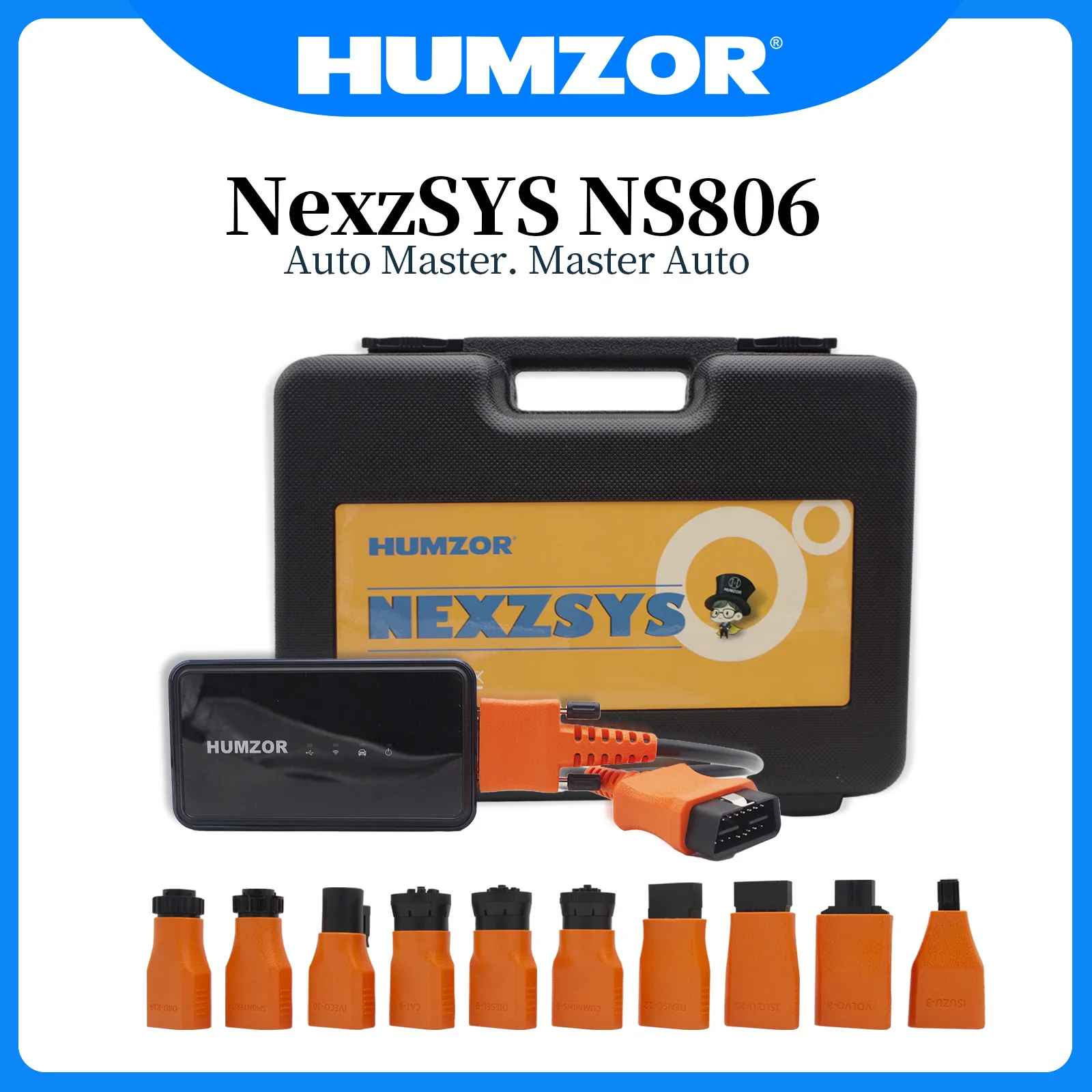 

Диагностический инструмент для грузовиков humзор NexzSYS NS806 с поддержкой системы Windows, 18 специальных функций