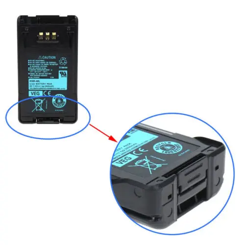 NEW KNB-48L 2600mAh DC 7.4V Li-ion Battery for Radio Walkie Talkie Kenwood NX-200 NX-200G NX-200S Two Way Radio