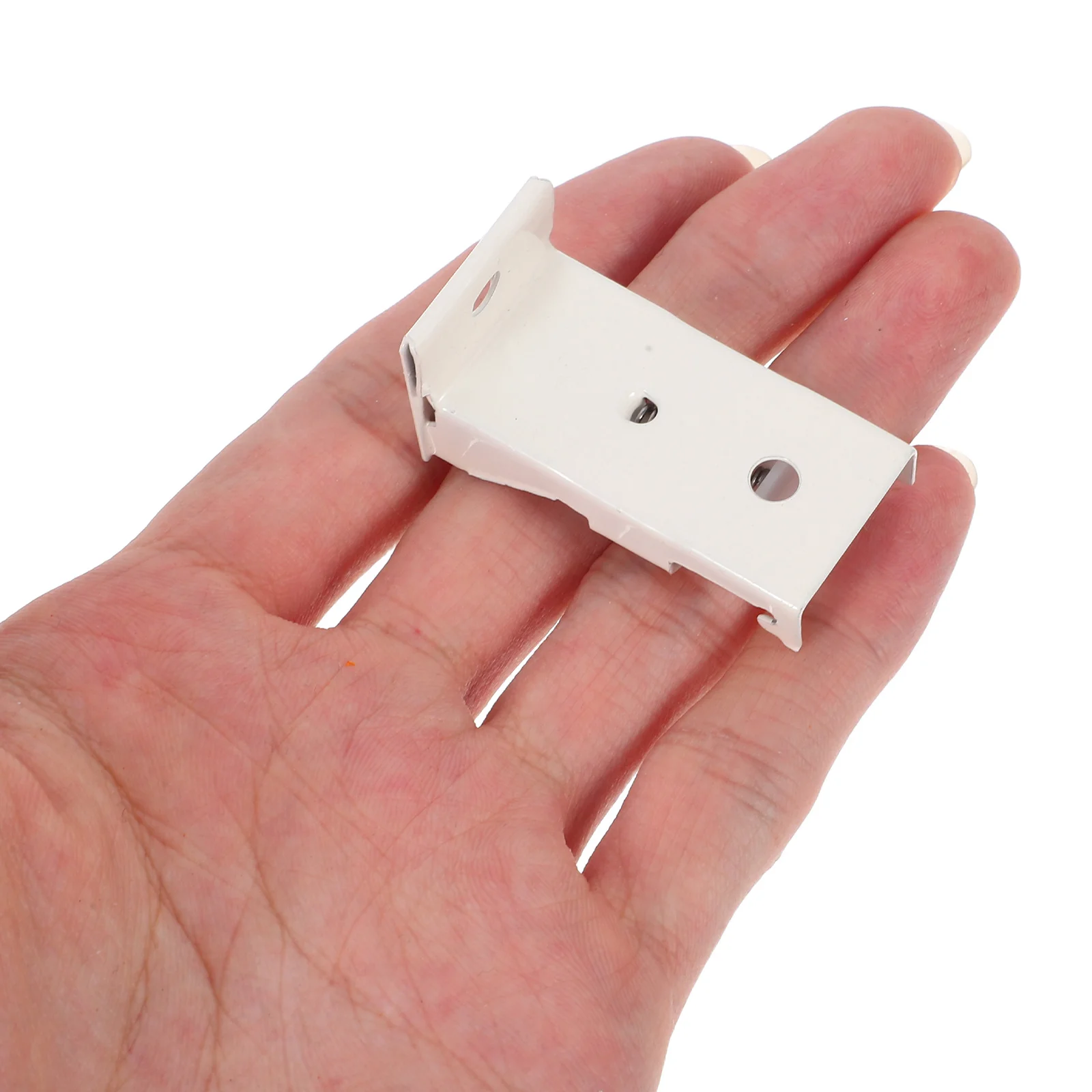 

12pcs Curtain Track Accessories Iron Support Brackets Flexible Length Adjustment For Bay Window Ceiling Mounted Heavy Duty Rails