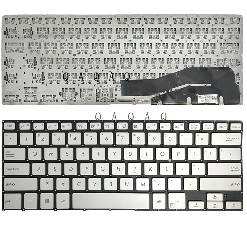 

Клавиатура QA US для Asus Q405UA TP410UA TP410UR TP410UF Silver