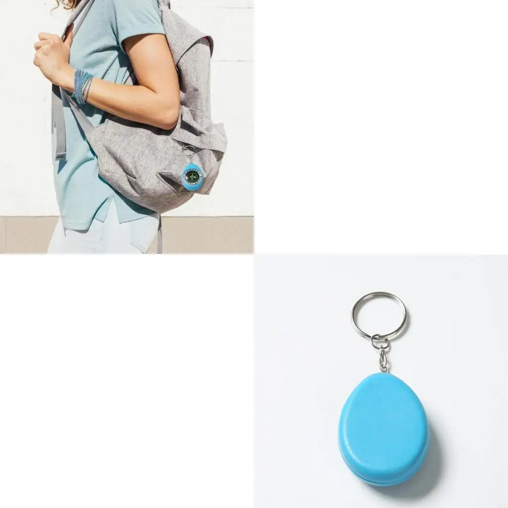 195C Colorful Pocket Compasses for Outdoor Activities and Travel Guidance Bag Pendant