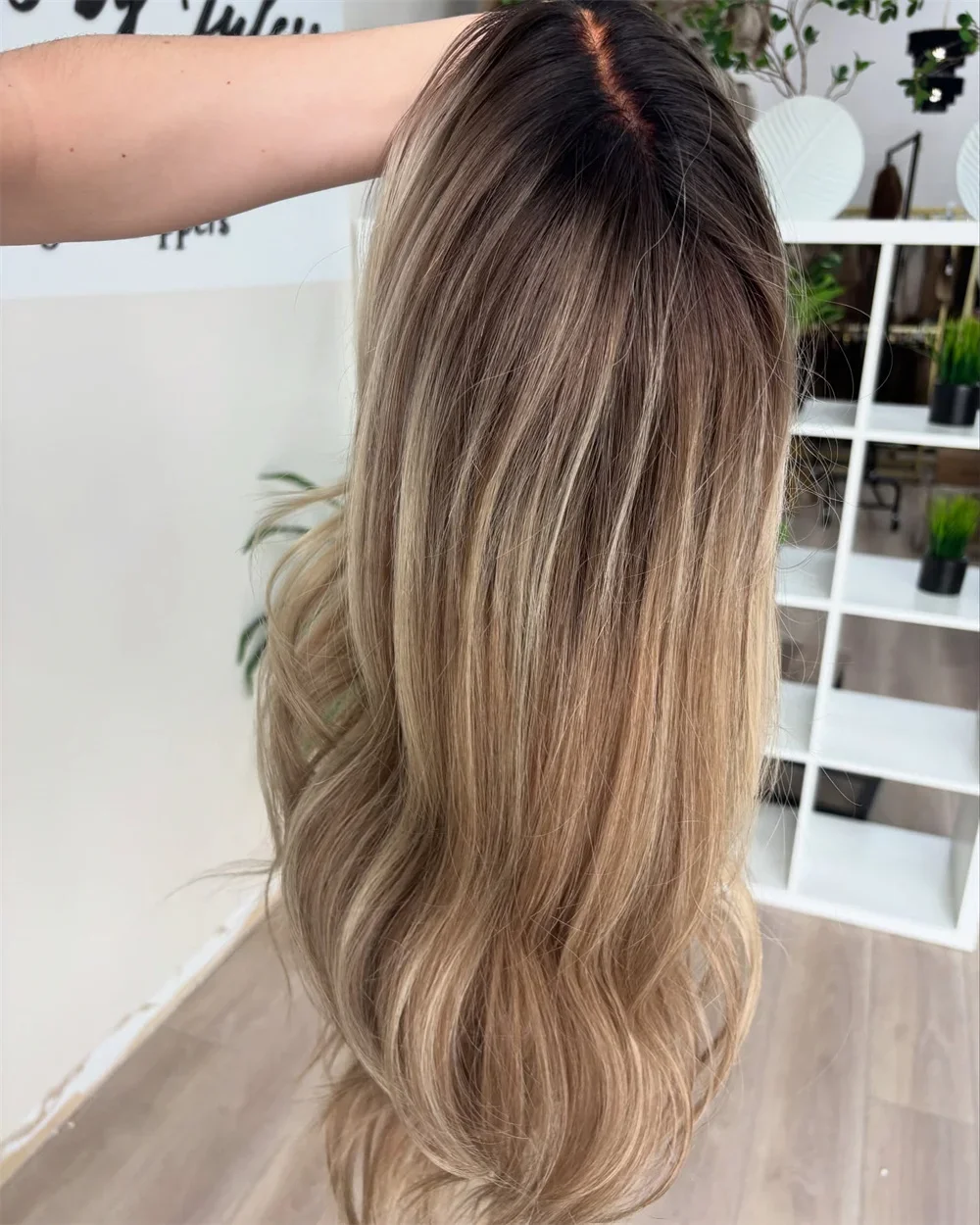 Ash Golden Blonde Blend Lace Front Wigs for Woman Natural Women Wig Pre Plucked Hairline Synthetic High Quality Fiber Cosplay
