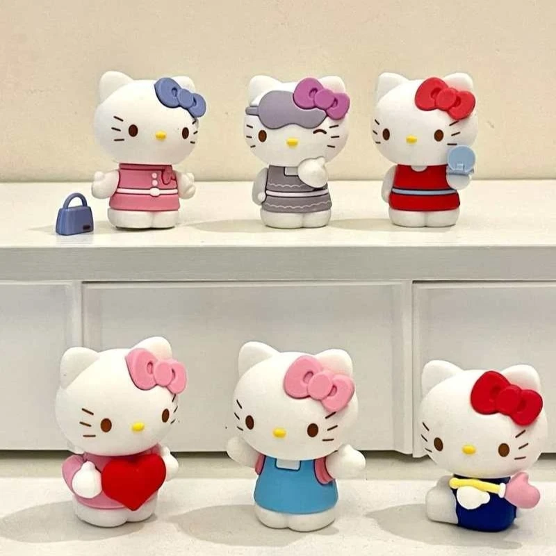 

Новый продукт в наличии Love Kt Cat, милая девушка, сердце, слепая коробка, игрушка ручной работы, украшение для рабочего стола, подарок-сюрприз на день рождения, сувенир