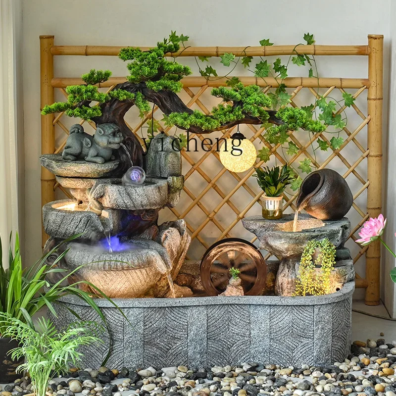 ZYY rockery flowing water ornament, pool entry garden landscape decoration and landscaping