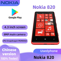 Nokia 820 3g SmartPhone 4.3inch AMOLED Screen CPU Snapdragon（MSM8960）8MP Camera 1650mAh  Windows Used Phone