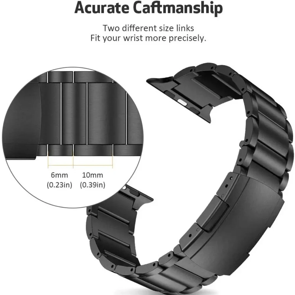Titanium Metal Strap for Apple Watch Band Ultra 3 2 1 49mm 46mm 45mm 44mm 42mm 41mm 40mm Belt for IWatch 11 10 9 8 7 6 5 4 3 SE3