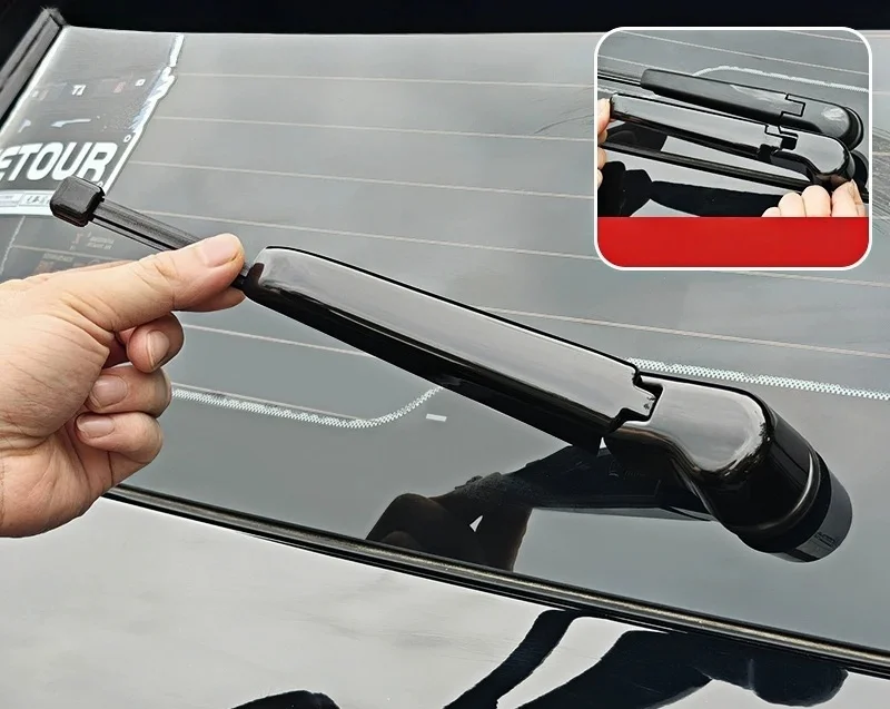 Fit for Jetour Shanhai T1 2024-2025 Car Rear Wiper Black Knight Rear Wiper Protection Cover Automotive Exterior Decorative Parts