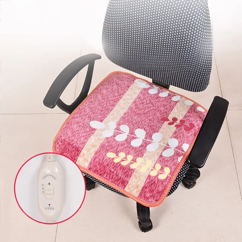 Coussin chauffant électrique corps hiver tapis chaud lit coussin carré chaise de bureau siège assis coussin mains fesses pieds chauffage chaud