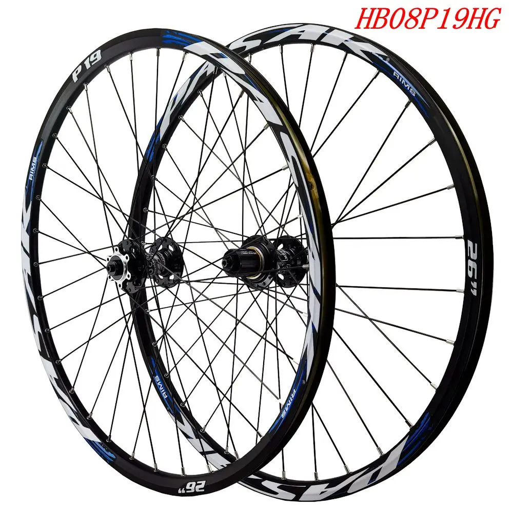 

MTB bicycle wheels mountain bike wheel front2 rear4 bearing24 26/27.5/29inch HG MS XD Six Hole Disc Brake QR thru axle alloy hub